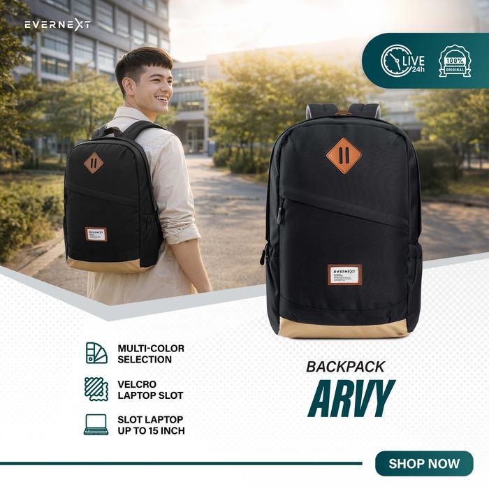 Eiger Bag'S - Tas Rransel Laptop Pria Backpack Arvy Tas Punggung Pria Tas Outdoor Tas Sekolah Kuliah