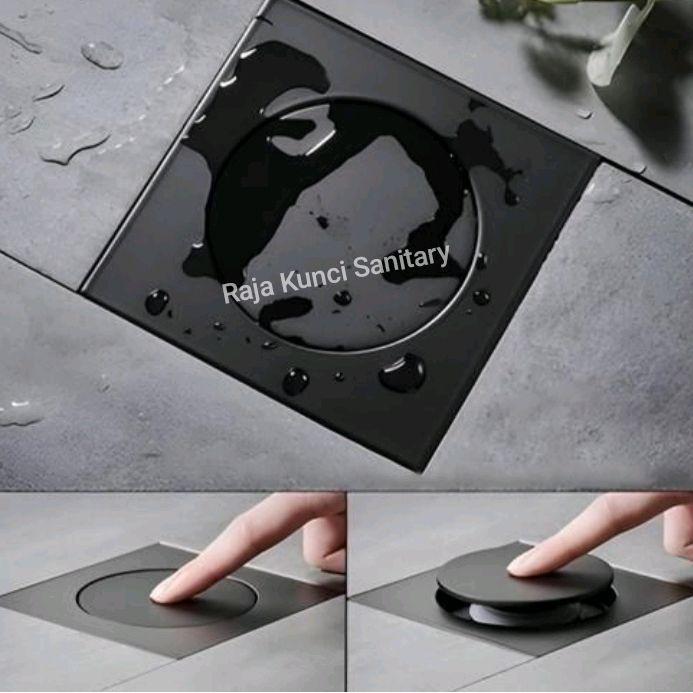 Toto Sanitary - Floor Drain/Saringan Got/Injak/Tekan/Pencet/Black/Hitam/Stainless/Chr