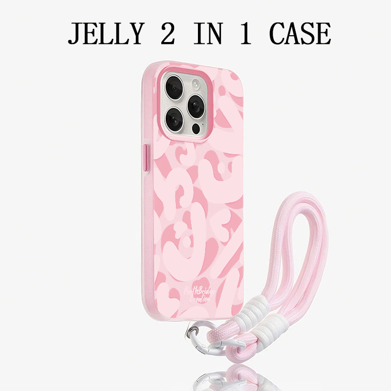 Jelly Color 2 In 1 Gaya Grafiti Merah Muda Terbarucasing Vivo Y500 Z11 T5 Z11X Y31d Pro Y11d Y05 V70
