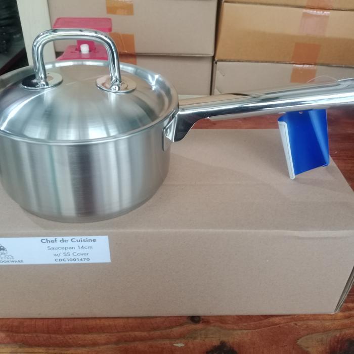 Sauce Pan 14X7Cm (1 L) Bima Chef De Cuisine /Panci Stainless 304 Steel Kitchenware