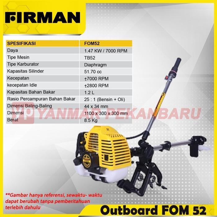 MESIN TEMPEL / SPEEDBOAT FIRMAN FOM 52