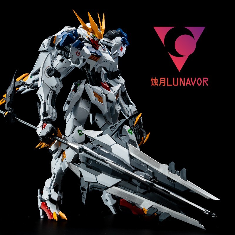 LUNAVOR Studio 1/100 Fenrir Wolf King Mech Assembly Barbatos Action Figure Anime Collectible Model