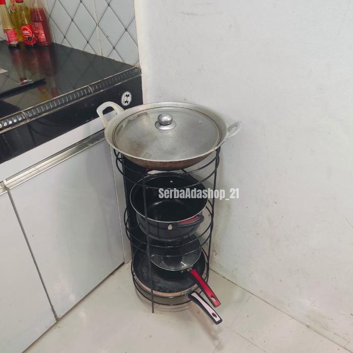 Rak Panci Dan Wajan/Rak Serbaguna Bahan Besi