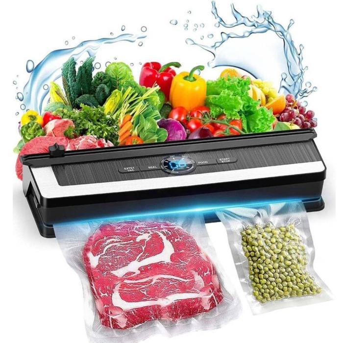 New Vacuum Sealer Makanan Mesin Vakum Vacum Seal Alat Press Food Segel Sealers Putih