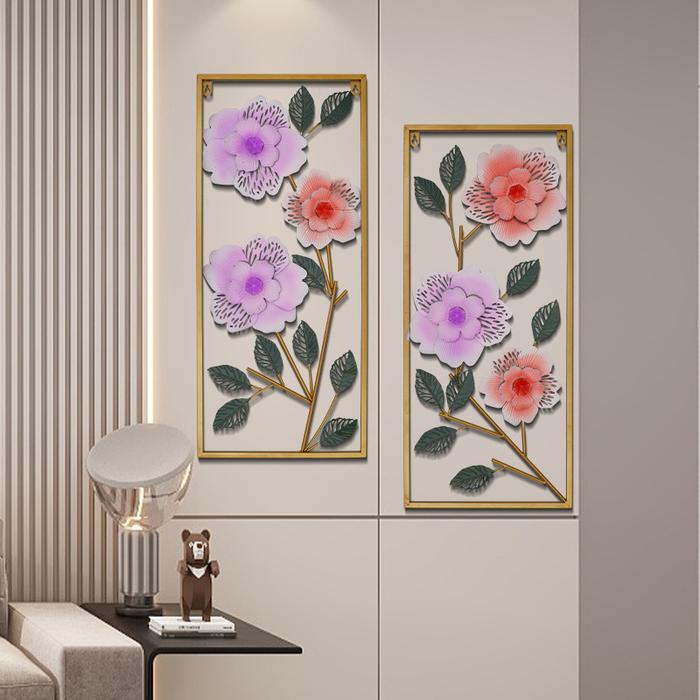 Wall Decor Hiasan Nordic Dinding/mural tanaman besi/gaya minimalis modern aesthetic