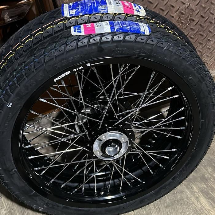 Velg rx king hitam glosy jari jari tdr 185x215 ring 18 plus ban