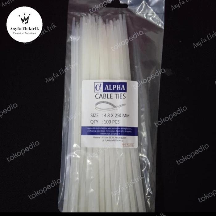 Kabel Ties Alpha 20Cm / 25Cm / 30Cm Tebal 4,8