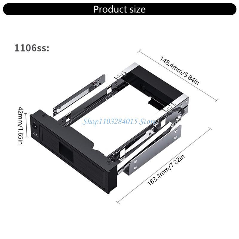 1106SS Trayless Hot Swap Mobile Rack ROM 3.5inch Internal Hard Drive SSD Adapter Hard Drive SSD