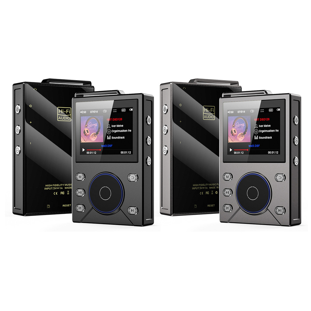 HiFi MP3 Player 2.4 Inch LCD Screen DSD Lossless Player USB-C Charging High Res Audio Walkman for