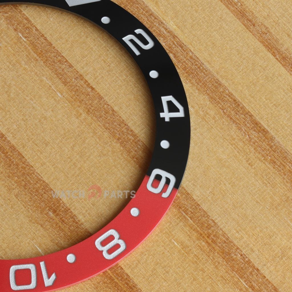 Black Red Watch Ceramic Bezel for Rolex GMT-Master II 40mm 116710 126710 Watch