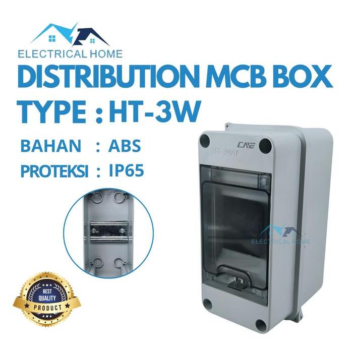 DISTRIBUTION MCB BOX TYPE HT-3W WATERPROOF IP65