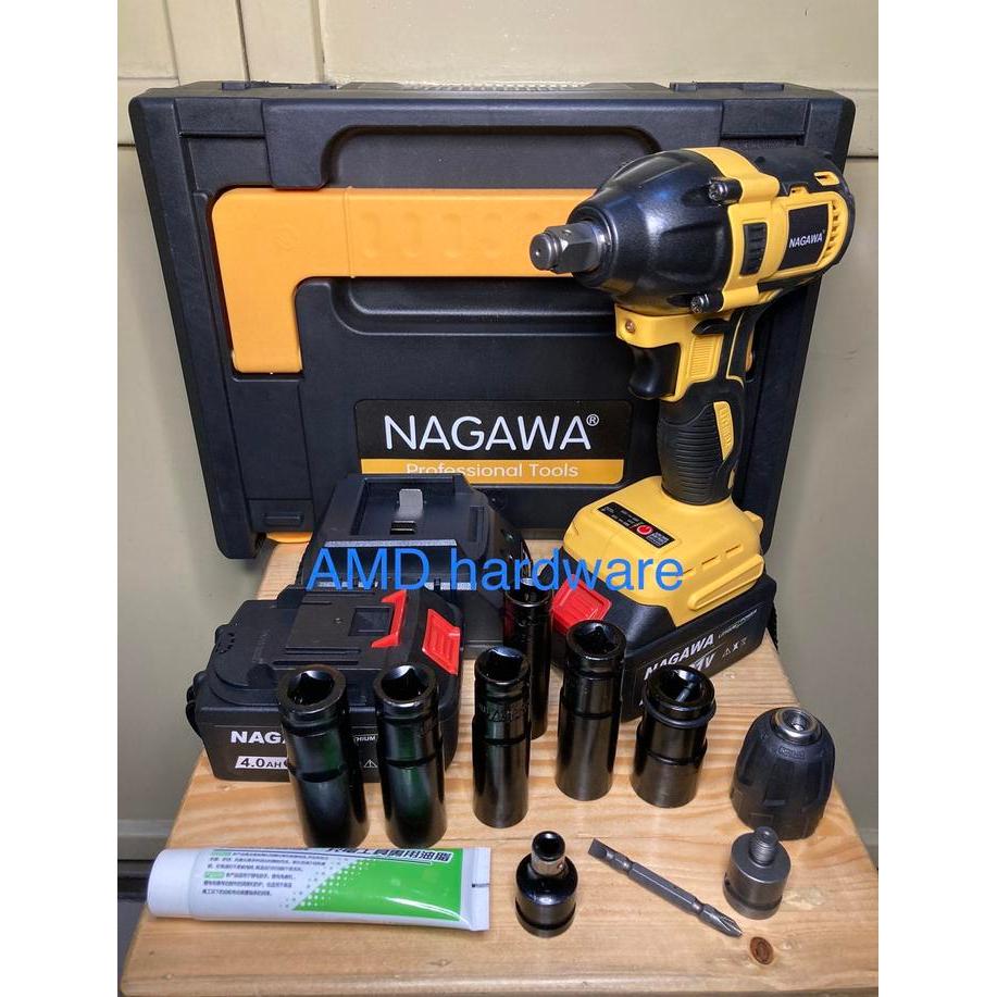 Bor Cordless Brushless Impact Wrench Sock Set 21V Nagawa Model