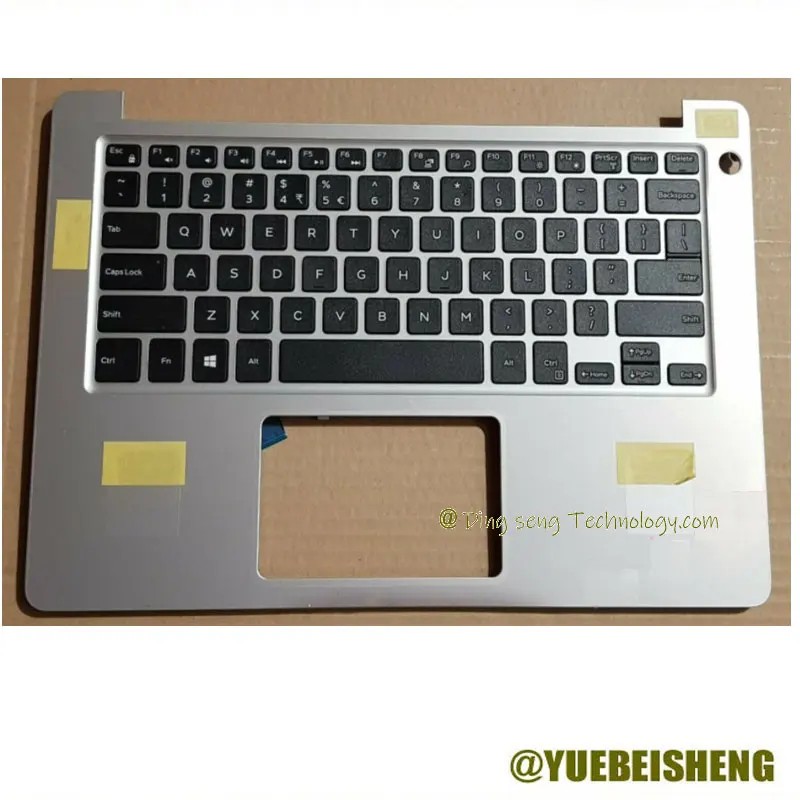 95%New Original For DELL Inspiron 13 5370 5000 V5370 Palmrest US Keyboard Upper Case Cover,Silver
