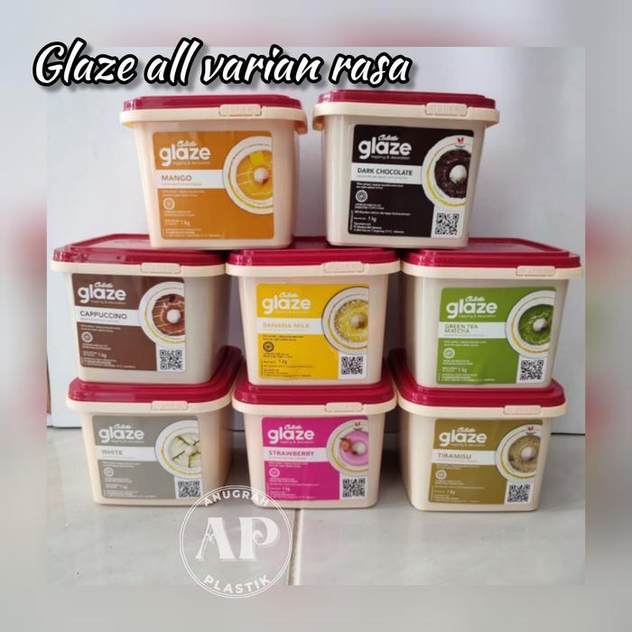 Glaze aneka rasa / topping donat / coklat cair / topping kue 250 gram