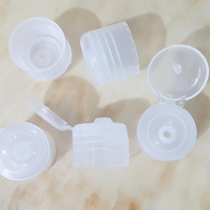 1000 pcs tutup fliptop flip top botol natural neck 24 cocok untuk botol 60ml 100ml 250ml