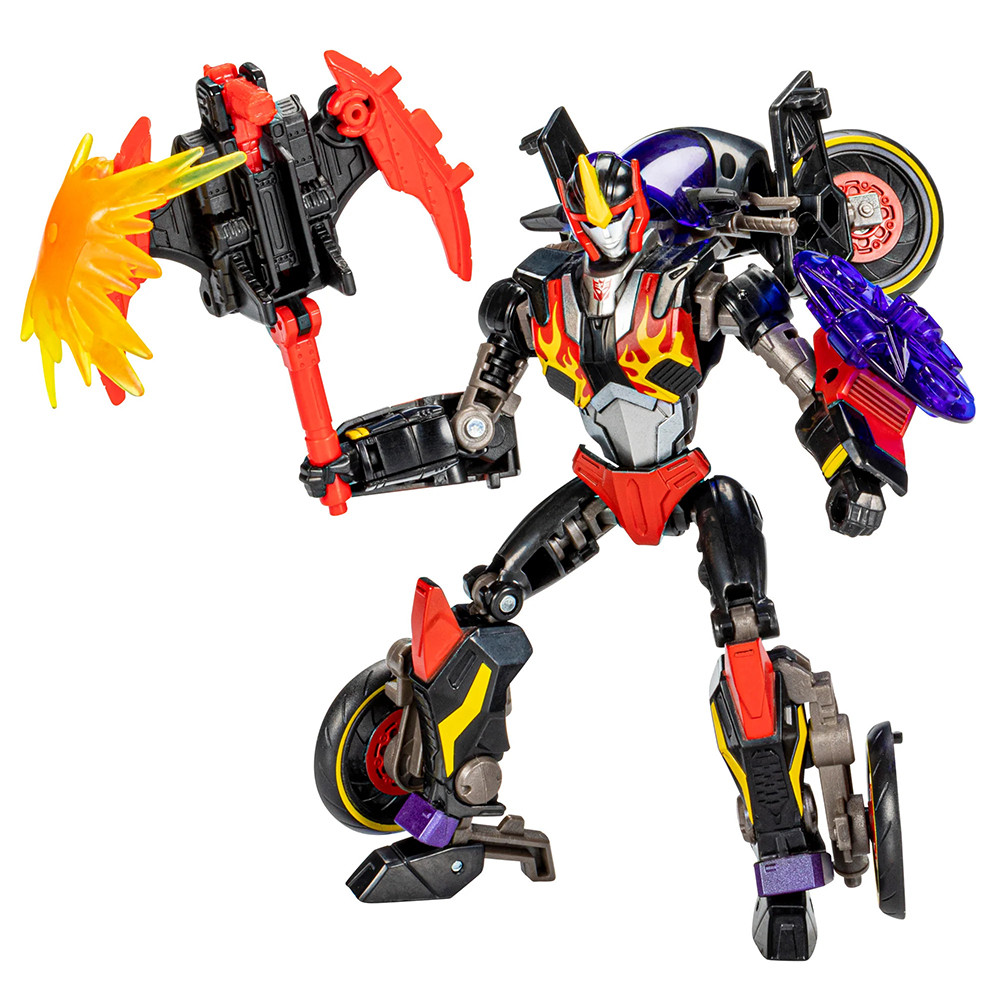 [In-Stock] Hasbro Transformers Shattered Glass Collection Flamewar 14cm Deluxe Class Exclusive Anime