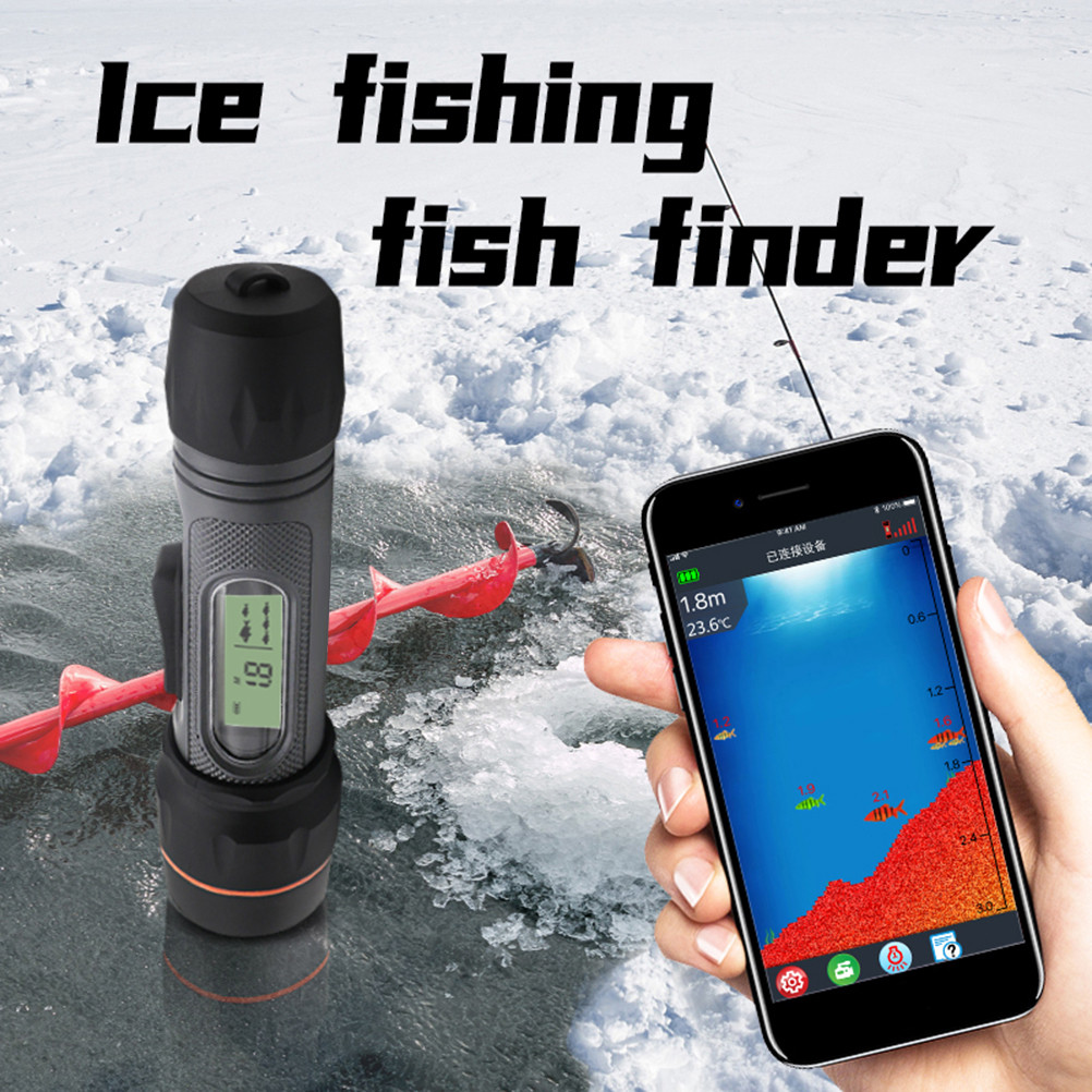 Portable Sonar Fish Finder Waterproof Wireless Bluetooth Depth Finder Ice Fish Finder Depth Readout