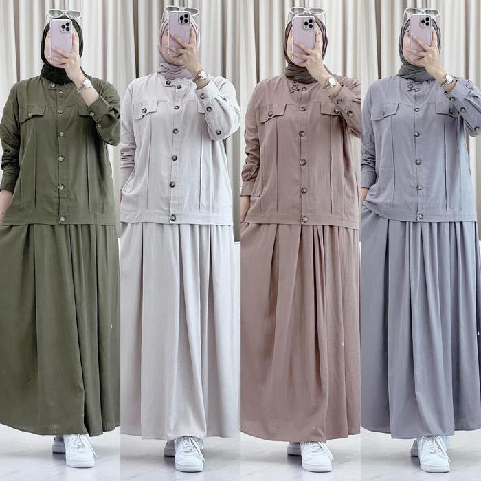 Luxuryfashion Ready Setelan Wanita Shaynala Set Rok Premium By Gagil Fashion Best Seller