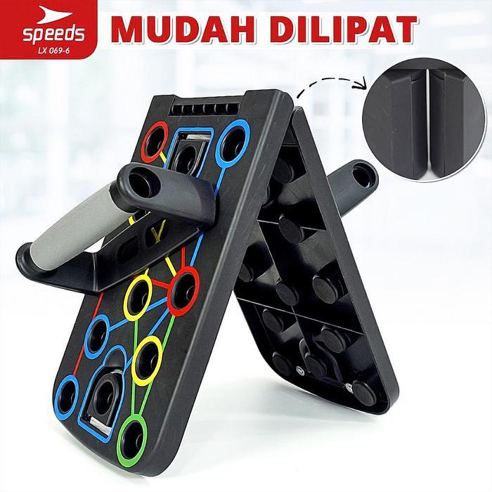 Speeds Push Up Board Alat olahraga Push Up Stand Push Up Latihan Otot Tangan Outdoor 069-6