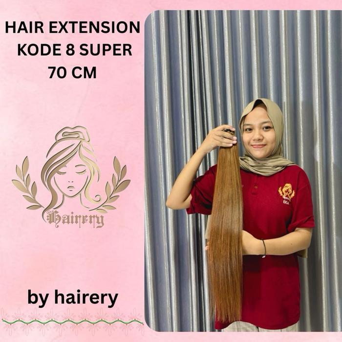 Hair Extension 70 cm super coklat