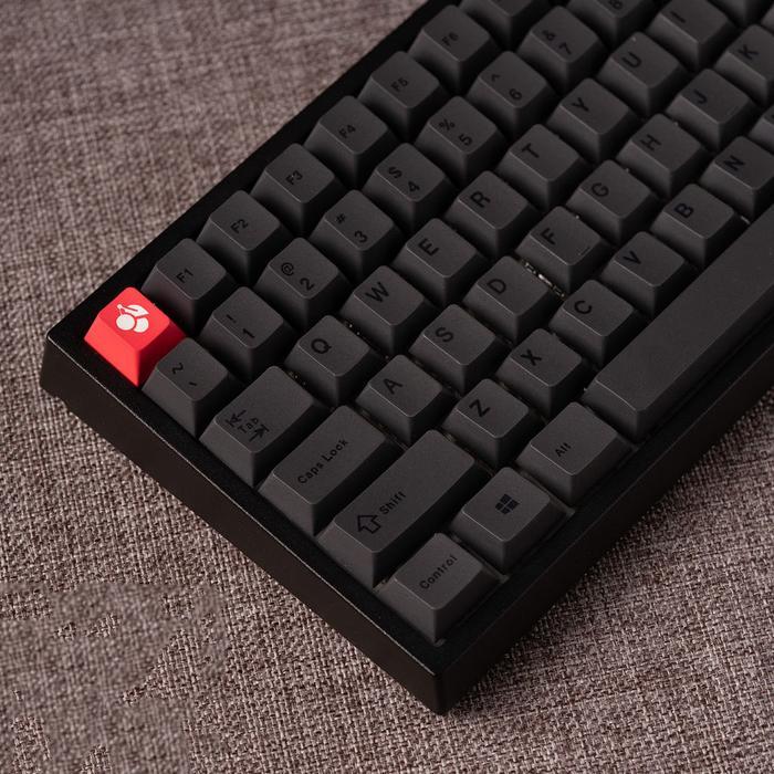 Full-Black PBT Keycaps Cherry profile