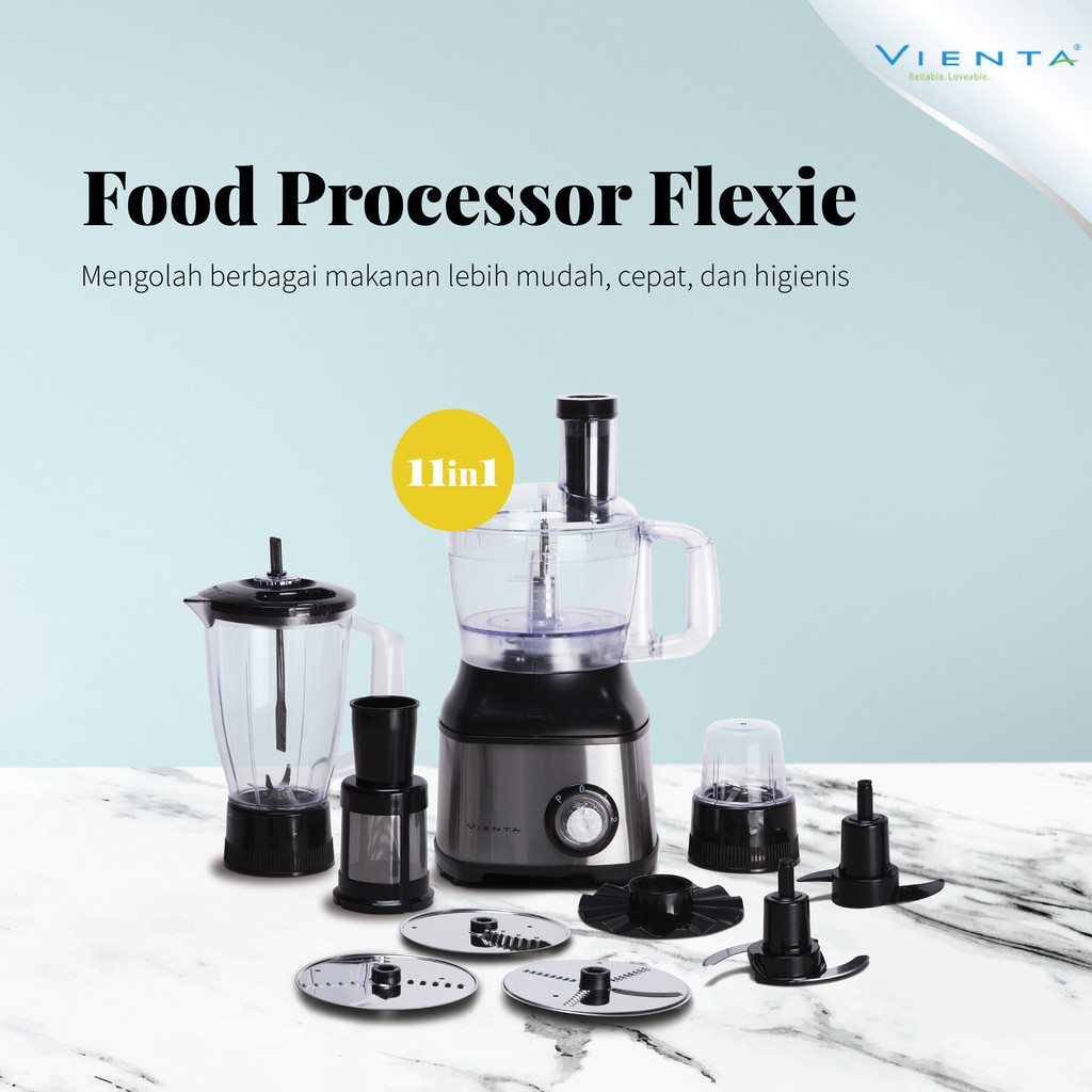 Food Processor Vienta Flexie 11 in 1 one tritan 11in1 food grade FPF - V FLEXIE FPF-V FPF-V-FLEXIE g
