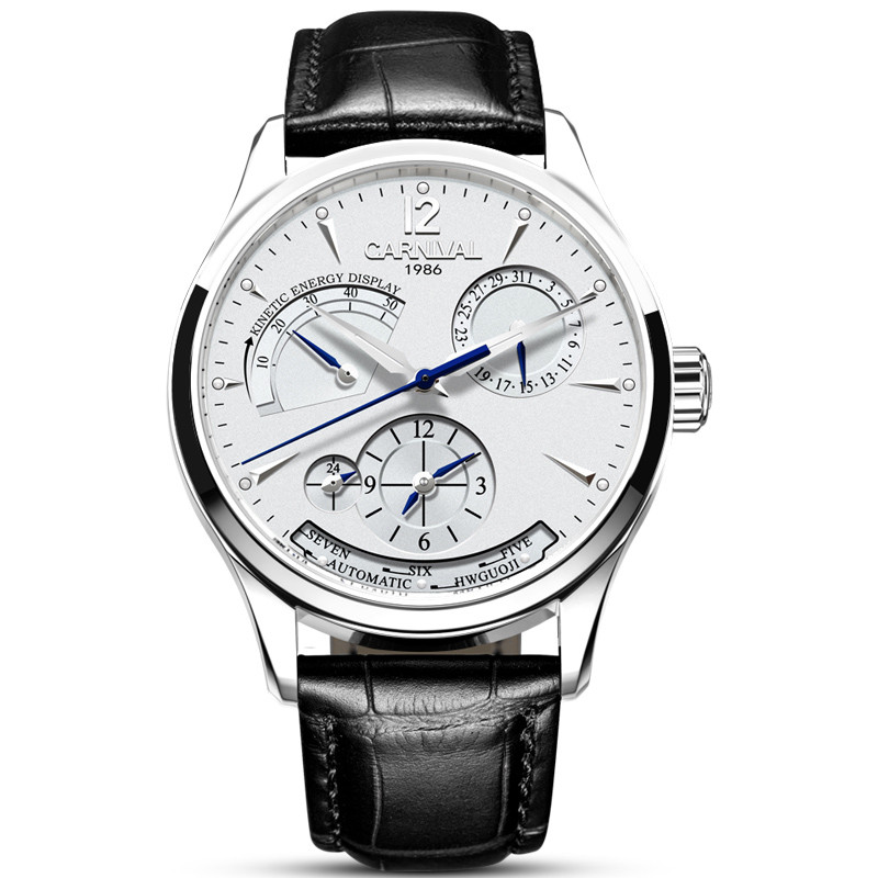Original CARNIVAL Fashion Men Watch Top brand Multifunction Automatic Watch Men Calendar Waterproof