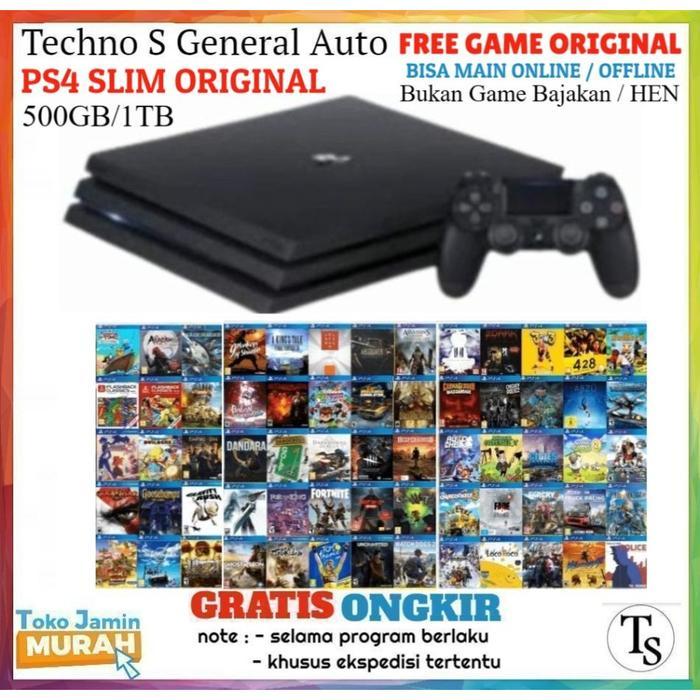 Sony PS4 Slim 500GB Playstation 4 Slim 500 GB Garansi Resmi - CONSOLE ONLY