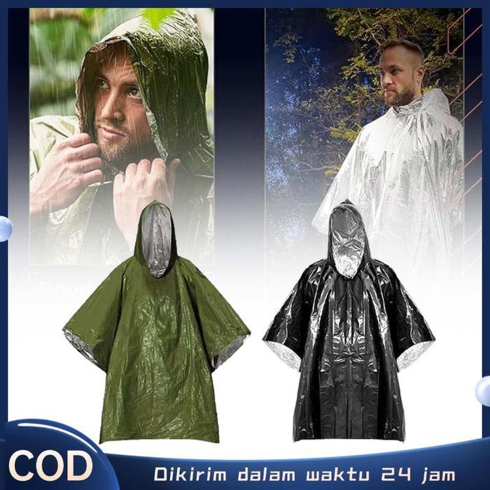 PE Jas Hujan Outdoor Waterproof Eiger Jas Hujan Emergency Jas Hujan Travel Jas Hujan Darurat Luar