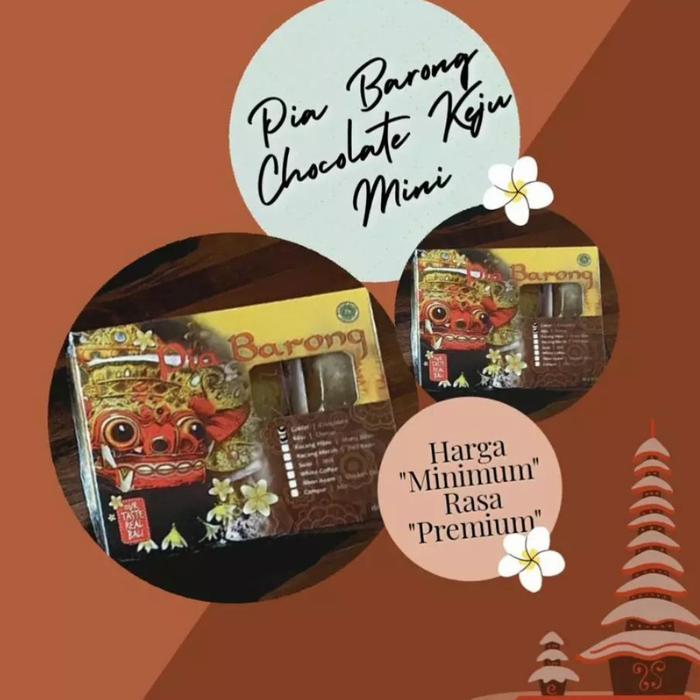 PIA BARONG MIX COKLAT KEJU ASLI BALI ISI 8 PCS ENAK MANTAP