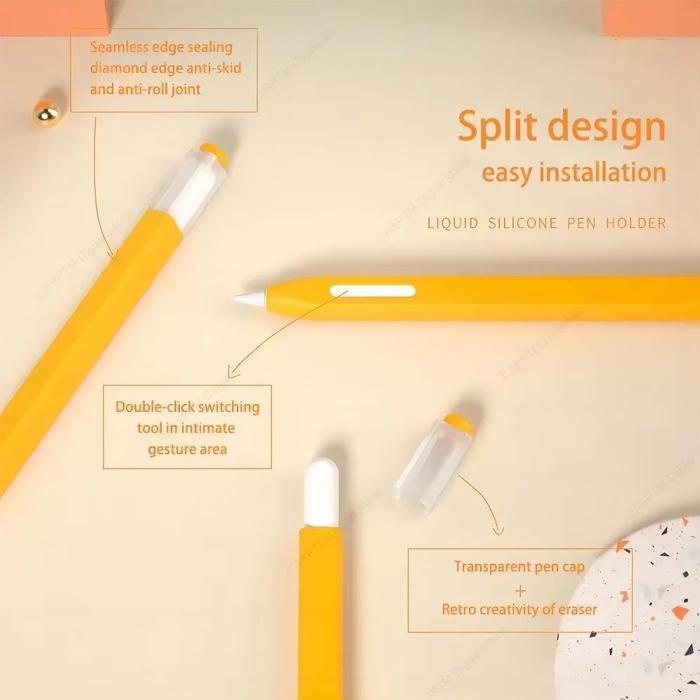 Silikon Case Untuk Pencil Generasi 2 Apple Ipad Pro / Air 11 12.9 13 Inci Mini 6 7 Gen 10 11 Cover