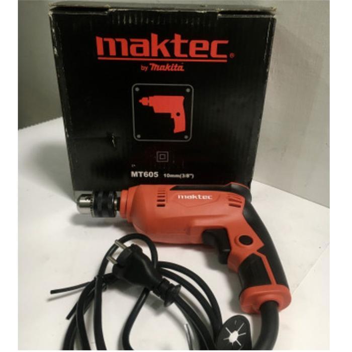 Mesin Bor MAKTEC MT605 Electric Drill 10mm Bor Kayu Besi Maktec MT-605 Mesin Bor Tangan MT605 MAKTEC