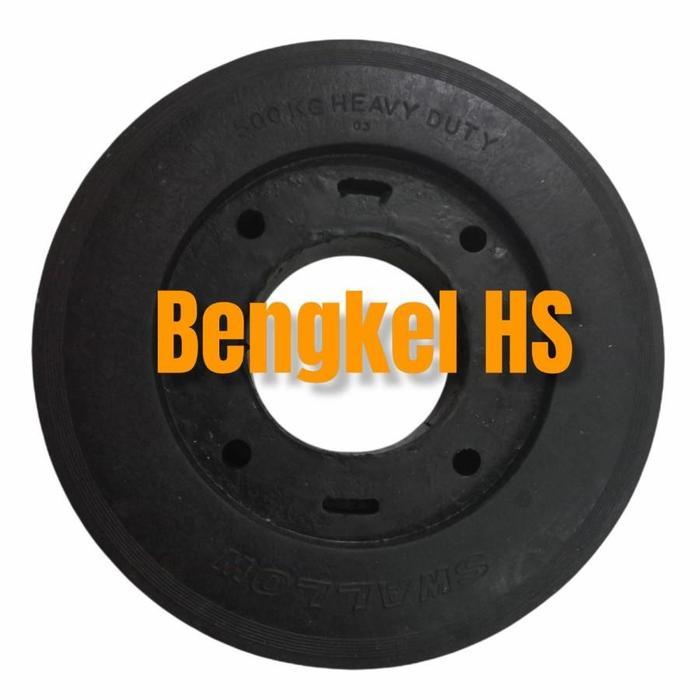 Roda Ban Lori Lory Troli Trolley 8 " Inch Heavy Duty Swallow Karet