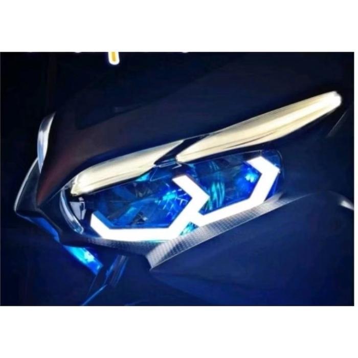 Terbaru Alis Lampu Hexagon Bmw Aerox 155 New Nvx V2 Kabel Motor Best Seller