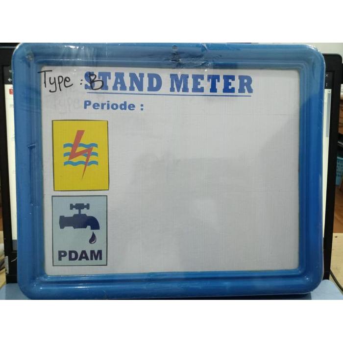 Papan Stand Meter Pln Pdam Whiteboard
