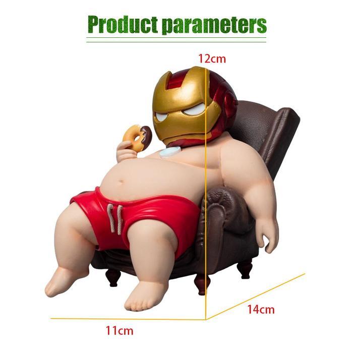 Patung Pajangan Figure Mainan Fat Man Hadiah Mainan Pajangan Kantor Meja Pajangan Anime Figure