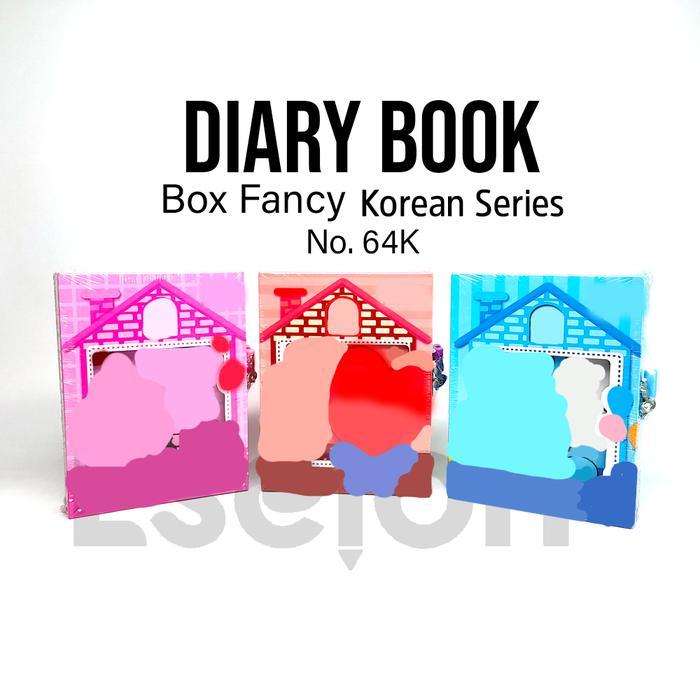Diary / Notebook / Diary Box Fancy KECIL / Buku diary dengan gembok karakter
