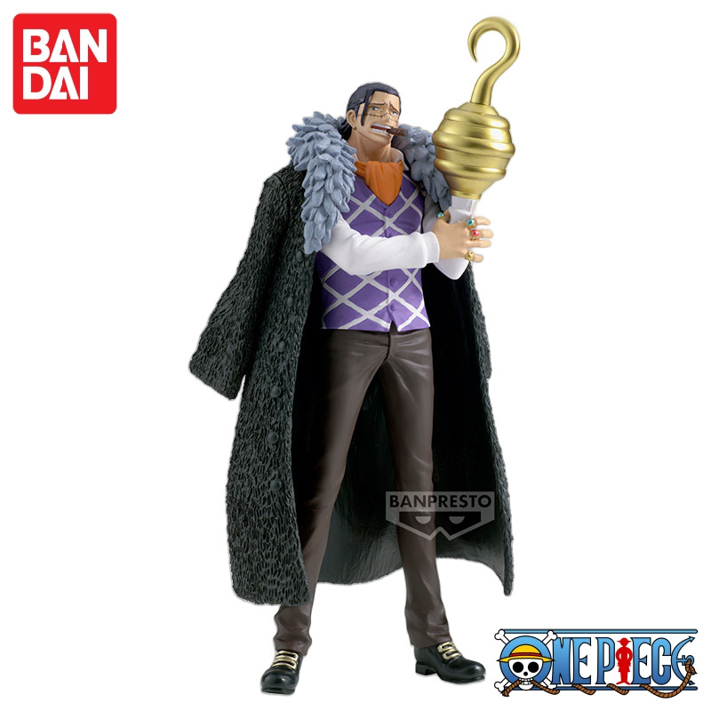 In Stock 100% Original Bandai One Piece DXF Anime Great Pirate Route Crocodile (Old Sand) Character