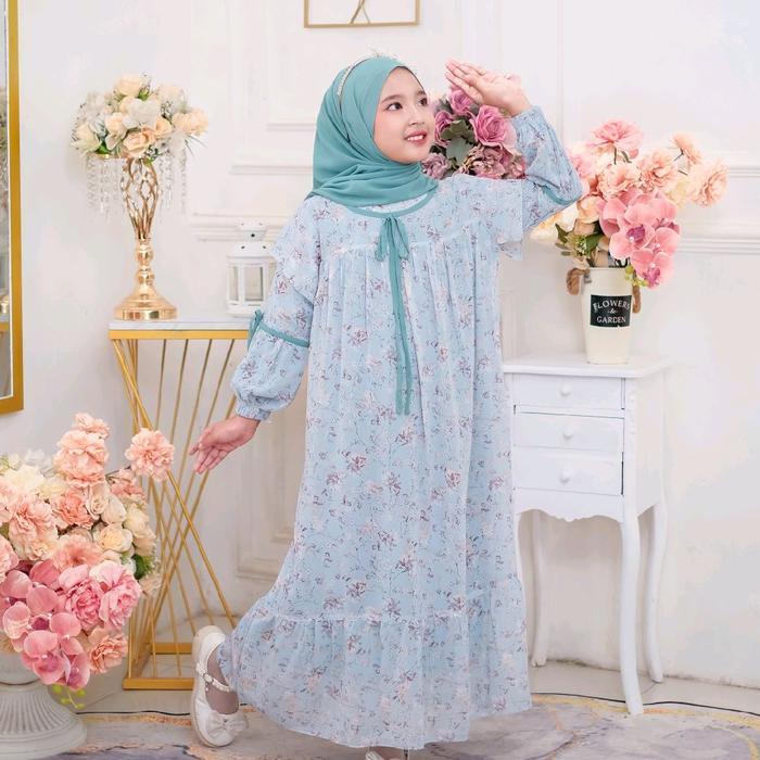 (SPESIAL RAMADHAN) GAMIS ANAK DAYANA MOTIF PREMIUM - SYARI, REMAJA, BAJU DRESS PANJANG MUSLIM,CERUTY