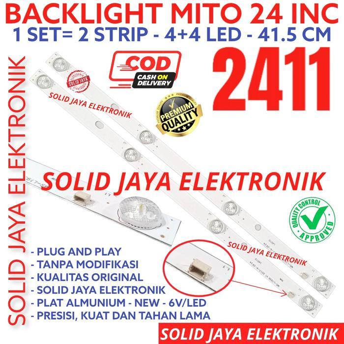 Backlight Tv Led Mito 24 Inc 2411 Lampu Bl 4 Kancing 6V 4K 4Led 24Inc 24In 24Inch Lampu Bl Mito 2411