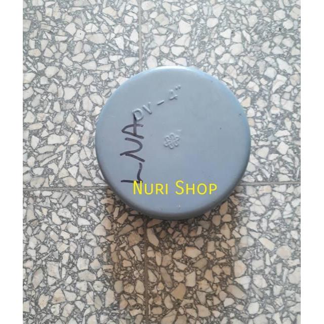 Dop/cap/tutup pipa pvc 4" (polos)