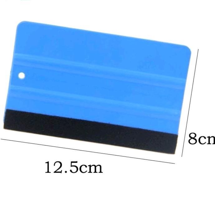 "New" Rakel biru bludru stiker