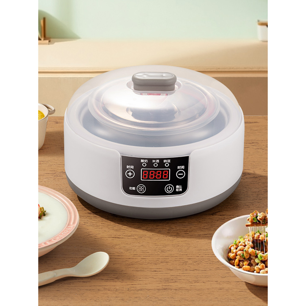 1.2L Automatic Yogurt Maker Timing Function Household Natto Maker Multi-Function Yogurt Machine for
