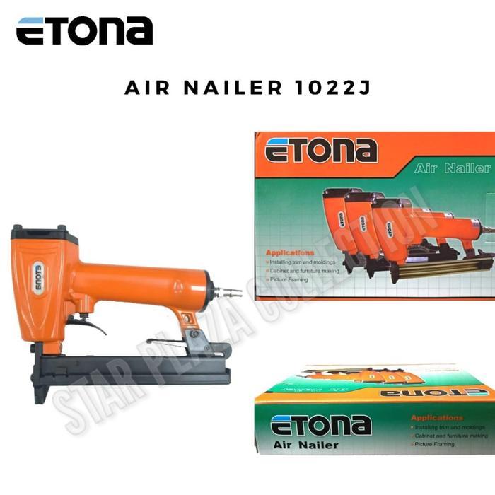 Promo Mesin Staples Angin Kompresor - Etona Air Nailer Gun 1022J Air Stapler
