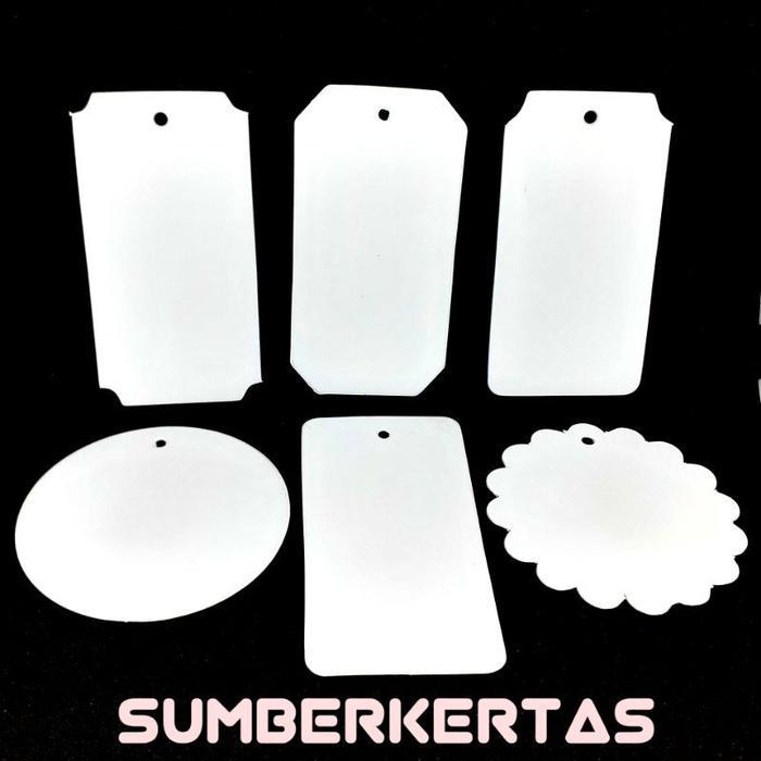 HANG TAG POLOS ART CARTON 360/HANGTAG PUTIH/HANGTAG POLOS/HANTAG LABEL