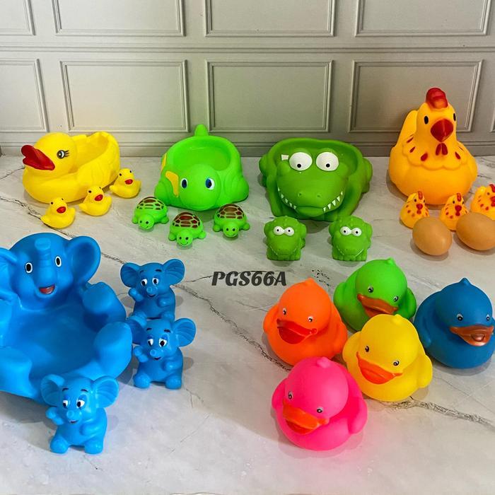 Terlaris Mainan Bebek Beranak Mainan Bayi Bebek Bath Toys Karet Mandi Bebek Mainan Bebek Viral