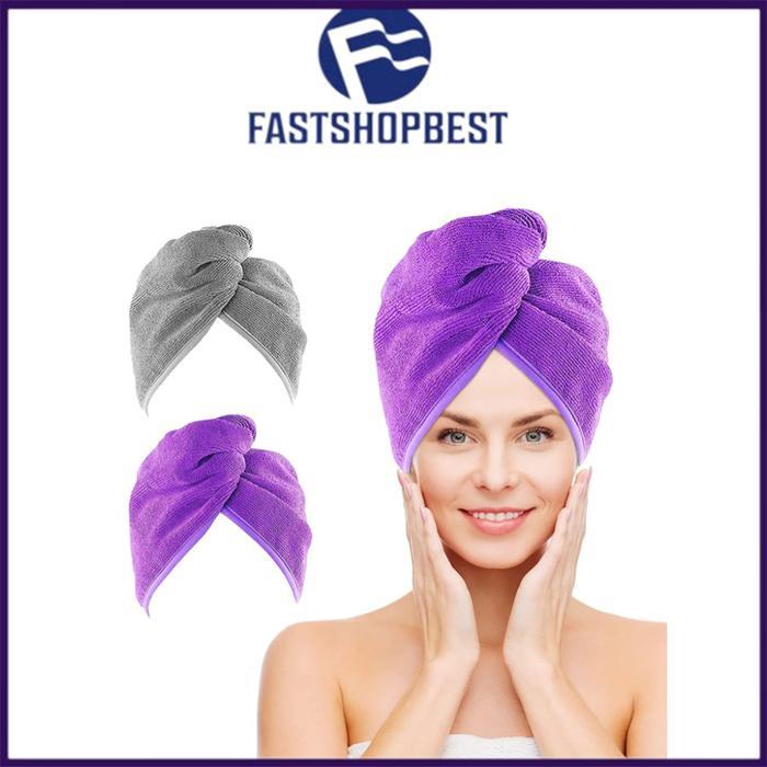 HANDUK MANDI DEWASA MAGIC TOWEL MICROFIBER/HANDUK KERAMAS CEPAT KERING