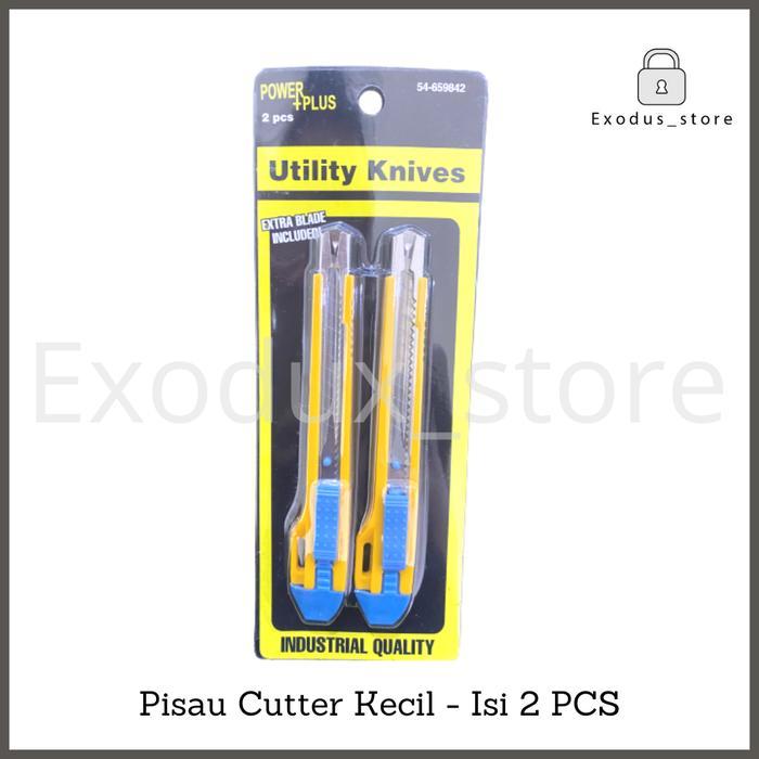 Pisau cutter kecil pemotong kertas isi 2 pcs / alat pemotong kertas