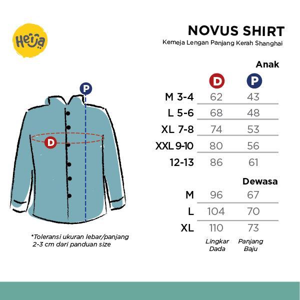 m3 HEIJA NOVUS BURGUNDY - Kemeja Koko Anak Lengan Panjang Warna MERAH BURGUNDY UNGU Katun - Remaja