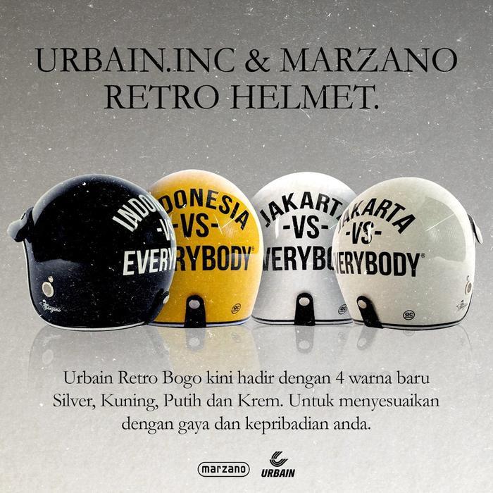 SIAPKIRIM Marzano Helmet - Helm Retro Marzano X Urbain Colour Series READY STOCK